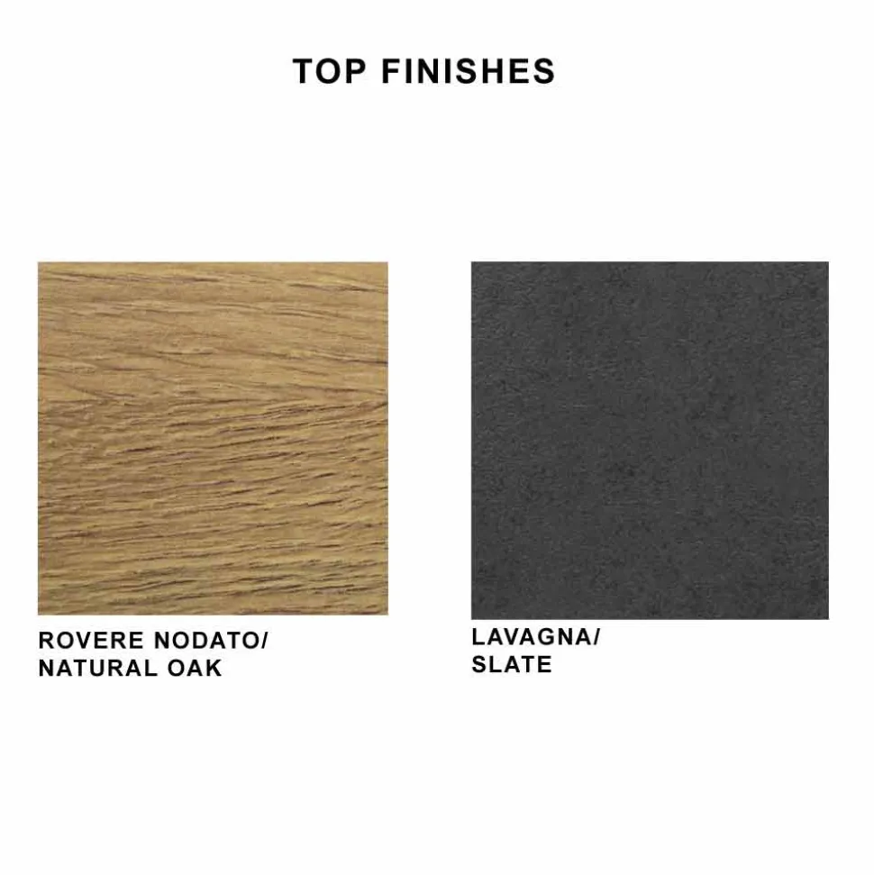 Tavolo da Pranzo in Laminato HPL e Acciaio Made in Italy Pregiato - Settimmio