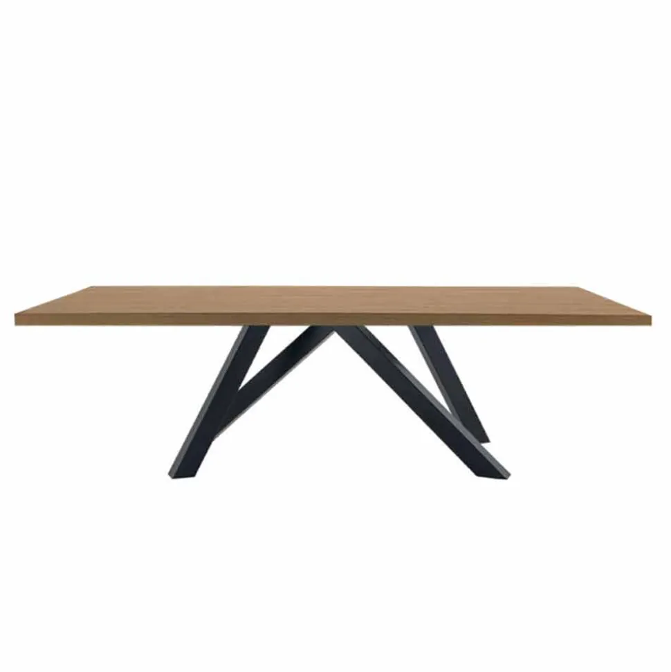 Tavolo da Pranzo in Laminato HPL e Acciaio Made in Italy Pregiato - Settimmio