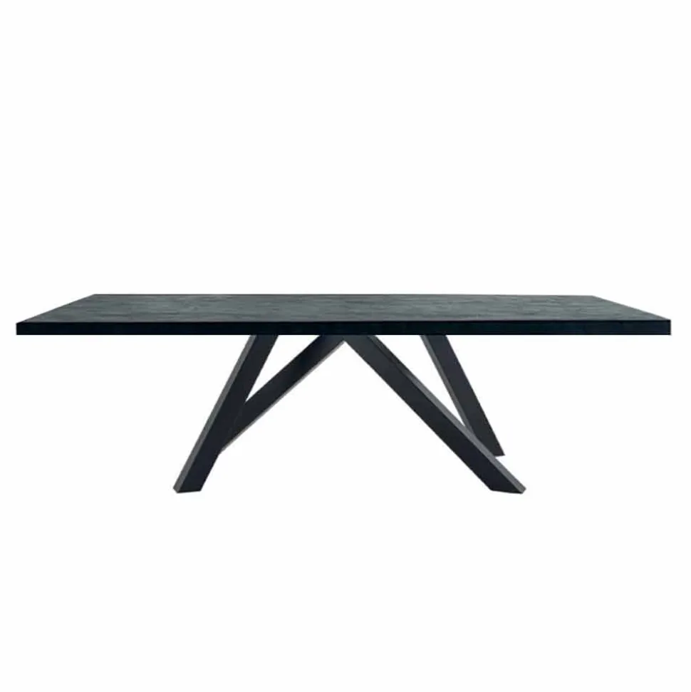 Tavolo da Pranzo in Laminato HPL e Acciaio Made in Italy Pregiato - Settimmio