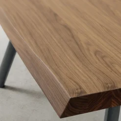 Tavolo da Pranzo in Legno e Alluminio Made in Italy, Pregiato - Lingotto
