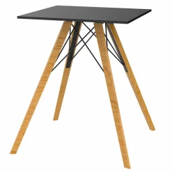 Tavolo da Pranzo in Legno e Hpl Design Quadrato, 4 Pezzi - Faz Wood by Vondom