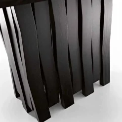 Tavolo da pranzo in legno Mdf di design made in Italy, Egisto
