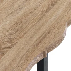 Tavolo da Pranzo in Mdf con Gambe in Acciaio Verniciato Nero - Ghepardo