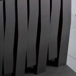 Tavolo da pranzo in vetro e legno massello made in Italy, Egisto