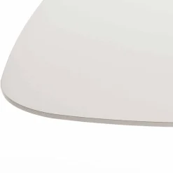 Tavolo da pranzo moderno bianco in MDF finitura rovere 100x200cm Clark