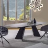 Tavolo da Pranzo Moderno con Piano in Gres Porcellanato - Meduno