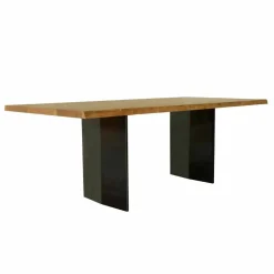 Tavolo da pranzo moderno in legno rovere made in Italy 200x100cm Paul