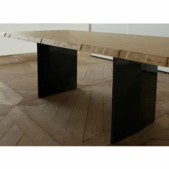 Tavolo da pranzo moderno in legno rovere made in Italy 200x100cm Paul
