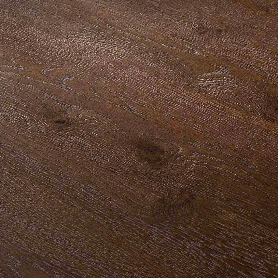 Tavolo da pranzo moderno 100x200cm in legno con gambe in vetro Flora