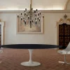 Tavolo da Pranzo Ovale in Laminato e Alluminio Made in Italy, Pregiato - Dollars