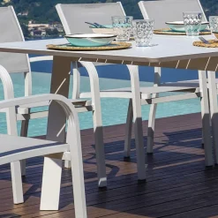 Tavolo da Pranzo per Esterni Allungabile Fino a 240 cm in Alluminio - Levanto