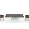 Tavolo da Pranzo Piano in Laminam e Base in Acciaio Made in Italy – Ezzellino