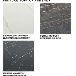 Tavolo da Pranzo Piano in Laminam e Base in Acciaio Made in Italy – Ezzellino