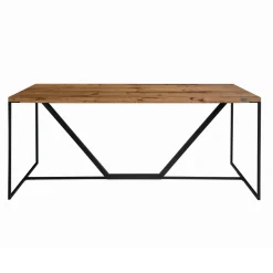 Tavolo da Pranzo Piano in Legno Massello Listellare Made in Italy - Adelio