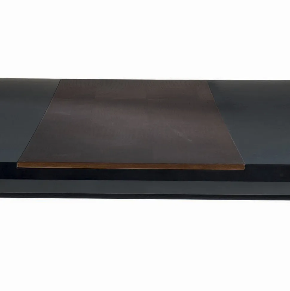 Tavolo da Pranzo Piano in Mdf con Inserto Superiore Made in Italy - Abisso