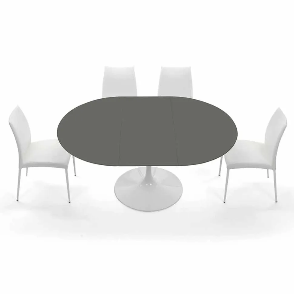 Tavolo da Pranzo Rotondo Allungabile Fino a 170 cm Made in Italy - Dollars