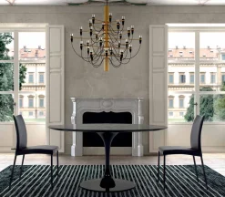 Tavolo da Pranzo Rotondo con Piano in Laminato Made in Italy – Dollars