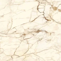Tavolo da Pranzo Rotondo di Lusso in Gres Lucido e Legno Made in Italy - Madame