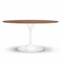 Tavolo da Pranzo Tondo con Piano Impiallacciato Made in Italy Pregiato - Dollars
