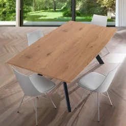 Tavolo da Salotto con Gambe in Acciaio e Piano in MDF - Terullio