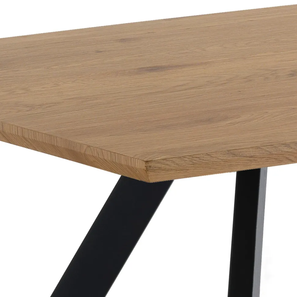 Tavolo da Salotto con Gambe in Acciaio e Piano in MDF - Terullio