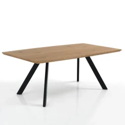Tavolo da Salotto con Gambe in Acciaio e Piano in MDF - Terullio