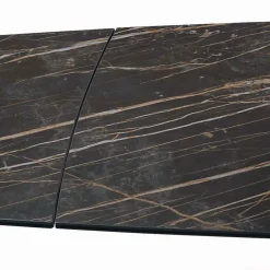 Tavolo da Soggiorno Allungabile con Piano a Botte in Ceramica Made in Italy - Occhiali