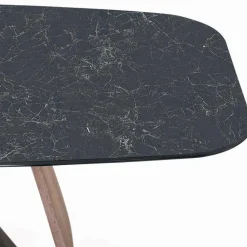 Tavolo da Soggiorno Fisso con Base in Legno Made in Italy - Equatore