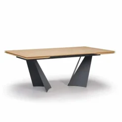 Tavolo Design Allungabile Fino a 294 cm in Legno e Metallo Made in Italy - Nuzzo
