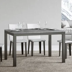 Tavolo Design con Piano in Legno Allungabile Fino a 440 cm Made in Italy - Foxy