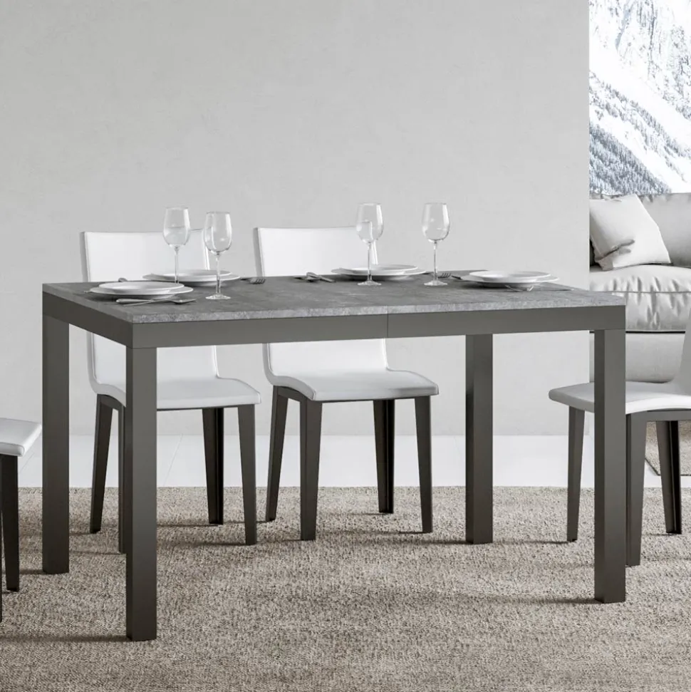 Tavolo Design con Piano in Legno Allungabile Fino a 440 cm Made in Italy - Foxy
