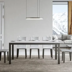 Tavolo Design con Piano in Legno Allungabile Fino a 440 cm Made in Italy - Foxy