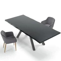 Tavolo di Design in Legno e Acciaio Fino a 12 Posti Made in Italy – Settimmio