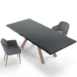 Tavolo di Design in Legno e Acciaio Fino a 12 Posti Made in Italy – Settimmio