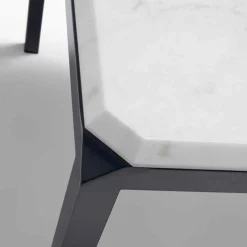 Tavolo di design in marmo bianco Bebop made in Italy