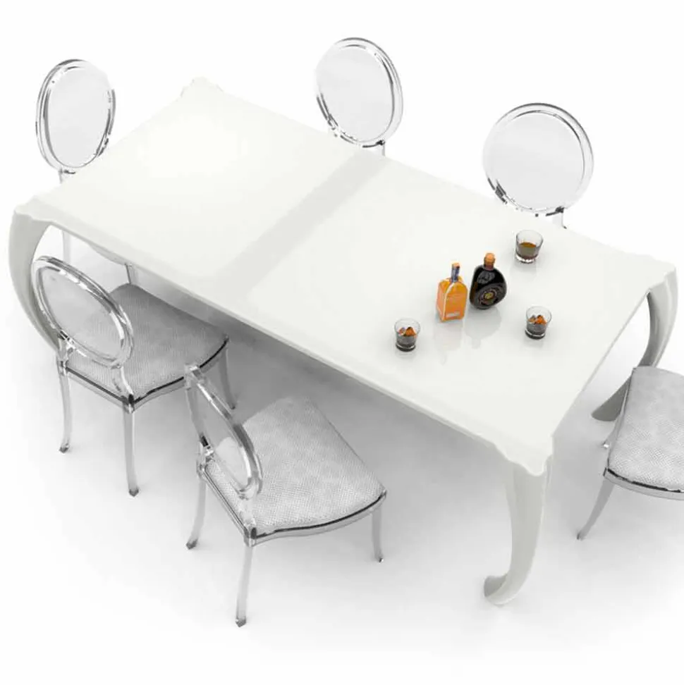 Tavolo di design moderno da pranzo prodotto in Italia, Milzano