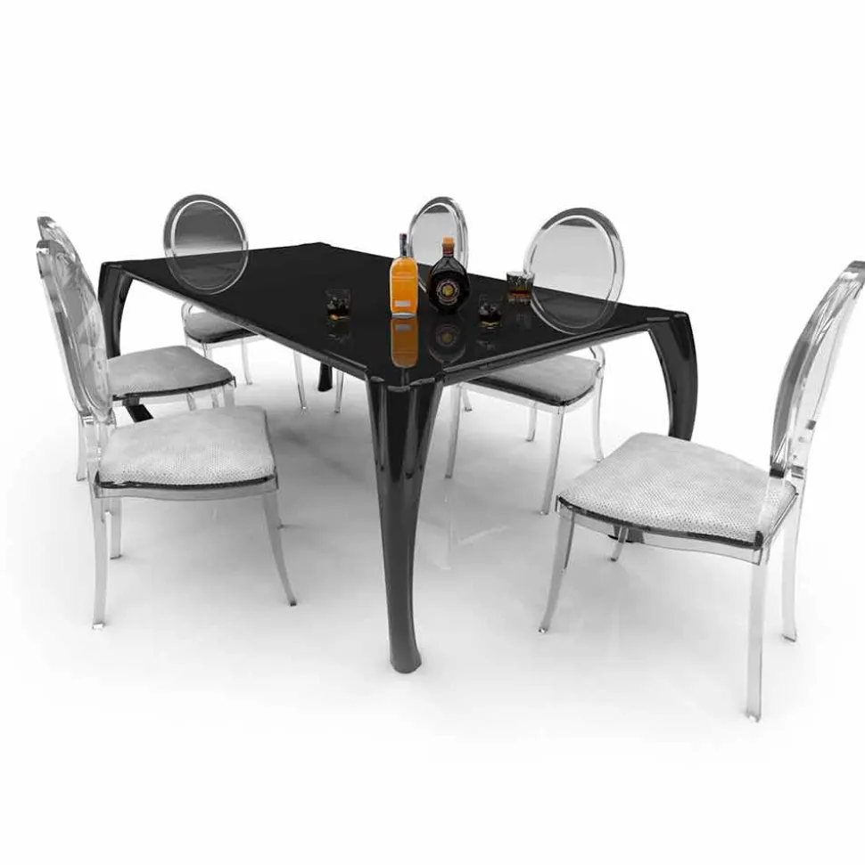 Tavolo di design moderno da pranzo prodotto in Italia, Milzano