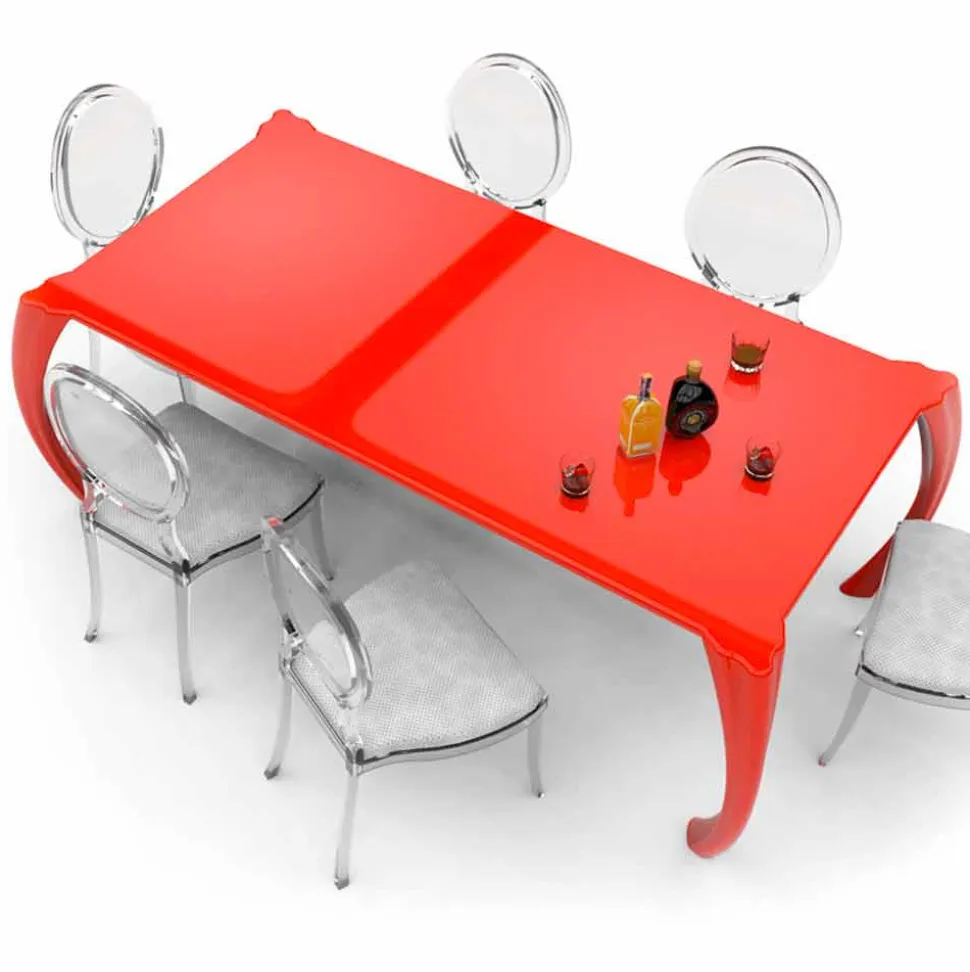 Tavolo di design moderno da pranzo prodotto in Italia, Milzano