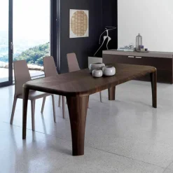 Tavolo di design moderno in legno fatto a mano in Italia Wood