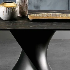 Tavolo di design moderno in vetroceramica prodotto in Italia, Clark