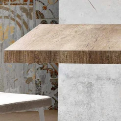 Tavolo estensibile moderno in legno melaminico made in Italy, Wilmer