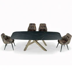 Tavolo Fisso a Botte con Piano in Laminato Made in Italy - Settimmio