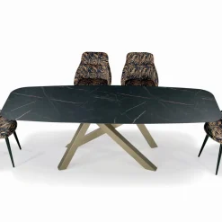 Tavolo Fisso a Botte con Piano in Laminato Made in Italy - Settimmio