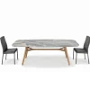 Tavolo Fisso a Botte in Ceramica e Legno di Frassino Made in Italy - Nord