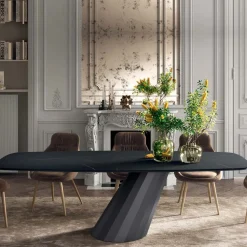 Tavolo Fisso con Piano a Botte in Laminato Made in Italy - Pantaloni