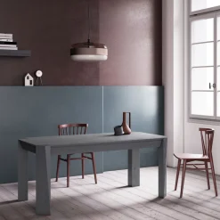 Tavolo Fisso con Piano Bisellato Listellare Made in Italy - Tratto