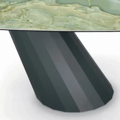 Tavolo Fisso in Acciaio e Piano in Ceramica Made in Italy - Pantaloni