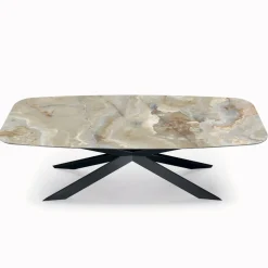 Tavolo Fisso in Ceramica in Diverse Finiture e Misure Made in Italy - Grotta