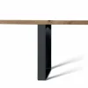 Tavolo fisso in legno massello ontano naturale design moderno, Antonio