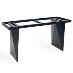 Tavolo Fisso in Metallo e Piano in Ceramica Arabesque Lucido - Eronte